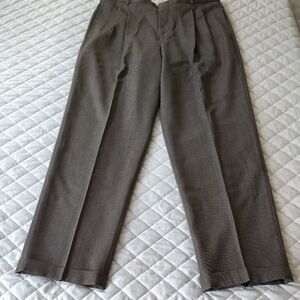 L.L. Bean Brown Dress Pants with Classic Straight-Leg Cut